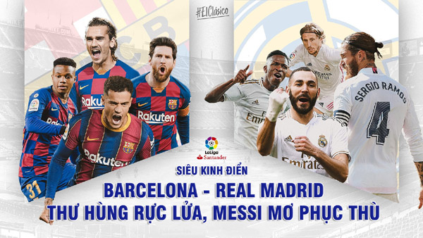 Nhận định Soi Kèo "Siêu kinh điển” Barcelona – Real Madrid: Thư hùng rực lửa, Messi mơ phục thù