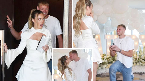 Ramsdale cầu hôn nữ tiếp viên hàng không