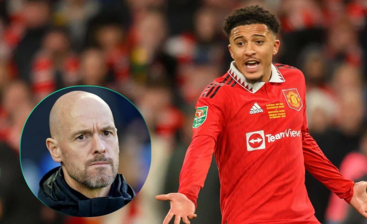 Ten Hag thất vọng vì Sancho tỏ thái độ, sao MU khó chịu với "cục tạ" 73 triệu bảng